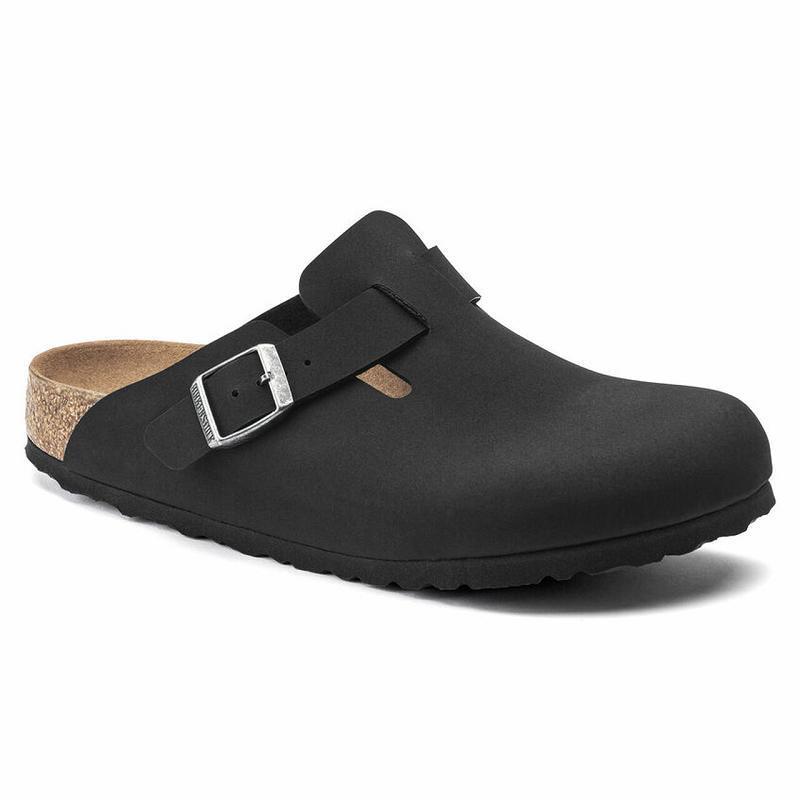 Birkenstock Vegan Birki-buc Boston Dame Sort | DK 327BEX